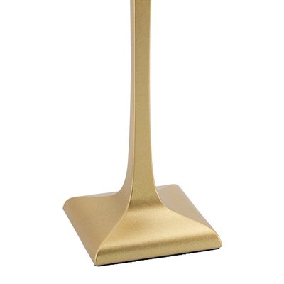 Lampe de table Securit Roma LED rechargeable dimmable noir-or