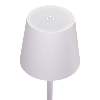 Lampe de table Securit Feline LED rechargeable dimmable blanc