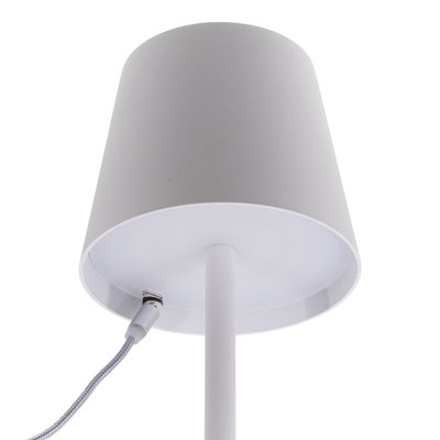 Lampe de table Securit Feline LED rechargeable dimmable blanc