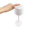Lampe de table Securit Feline LED rechargeable dimmable blanc Photo