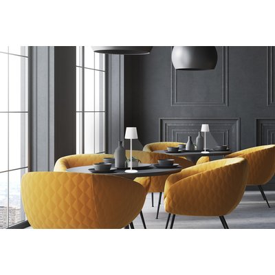 Lampe de table Securit Feline LED rechargeable dimmable blanc