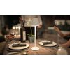 Lampe de table Securit Feline LED rechargeable dimmable blanc Photo