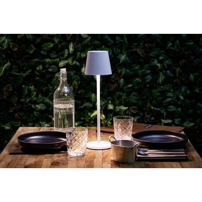 Lampe de table Securit Feline LED rechargeable dimmable blanc