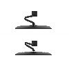 Support 1 écran Neomounts NERO DS60 32 inch noir Photo