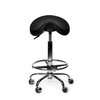 Siège amazone Office Premium standard avec repose-pieds roulette dure noir Photo