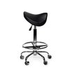 Siège amazone Office Premium standard avec repose-pieds roulette dure noir Photo
