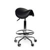 Siège amazone Office Premium standard avec repose-pieds roulette dure noir Photo