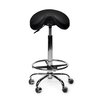 Siège amazone Office Premium haut avec repose-pieds roulette dure noir Photo