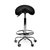 Siège amazone Office Premium haut avec repose-pieds roulette dure noir