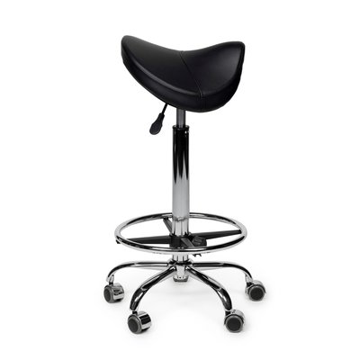 Siège amazone Office Premium haut avec repose-pieds roulette dure noir