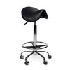 Siège amazone Office Premium haut avec repose-pieds roulette dure noir Photo