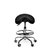 Siège amazone Office Premium bas avec repose-pieds roulette dure noir