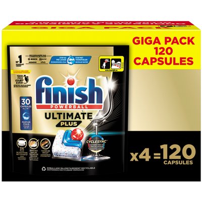 Vaatwastabletten Finish Ultimate plus 120 stuks gigapack