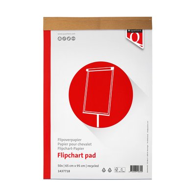 Flipoverpapier Quantore 65x95cm 50vel recycled ongevouwen