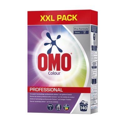 Lessive Omo Pro Formula Colour poudre 7kg 140 doses