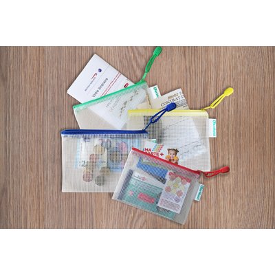 Opbergtas Djois met rits A6 assorti
