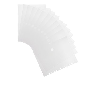 Enveloptas Djois Color Collection A4 horizontaal geperforeerd transp