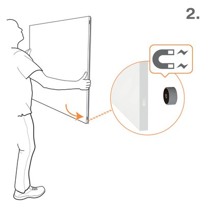 Whiteboard Nobo Infinity randloos 60x90cm
