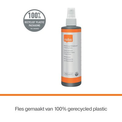 Spray nettoyant tableau blanc Nobo à base d'eau 250ml