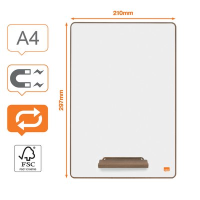 Tableau blanc Nobo Mini A4 4 pièces