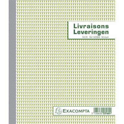 Leveringenboek Exacompta Manifold dupli 50vel Nl Fr