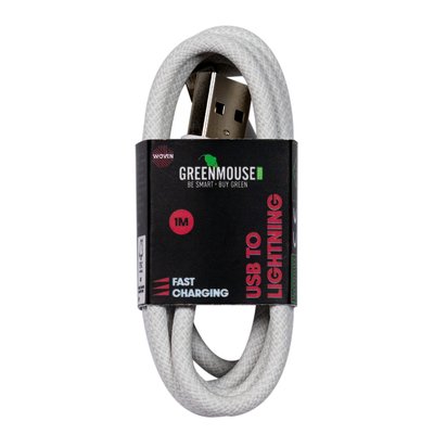 Câble de charge Green Mouse USB-A vers Lightning Data Wowen 1m