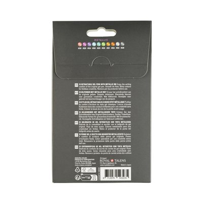 Gelschrijver Sakura Gelly Roll Metallic 08 klikfunctie assorti 10st