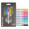 Gelschrijver Sakura Gelly Roll Metallic 08 klikfunctie assorti 10st photo