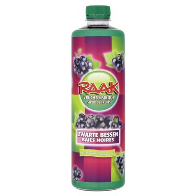 Siroop RAAK zwarte bessen 750ml