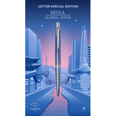 Balpen Parker Jotter special edition Seoul blue CT medium