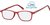 Leesbril Montana +1.00 dpt blue light filter rood