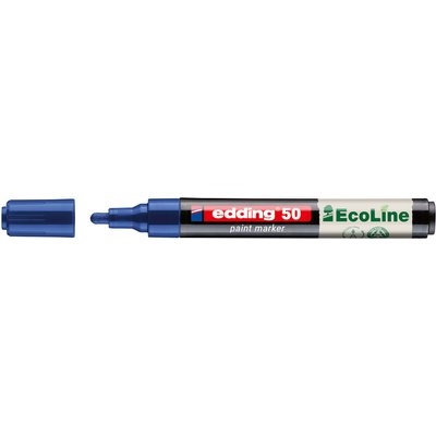 Paintmarker edding 50 EcoLine op waterbasis 2-3mm blauw