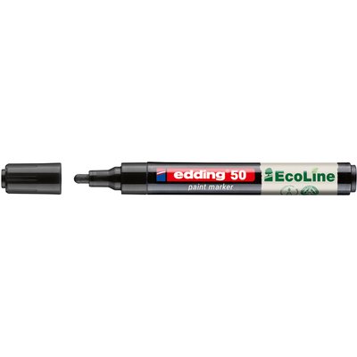 Paintmarker edding 50 EcoLine op waterbasis 2-3mm zwart