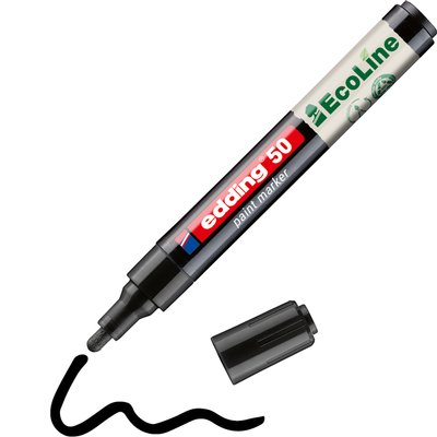 Paintmarker edding 50 EcoLine op waterbasis 2-3mm zwart