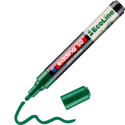 Paintmarker edding 50 EcoLine op waterbasis 2-3mm groen