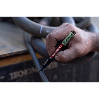 Paintmarker edding 51 EcoLine op waterbasis 1-2mm wit