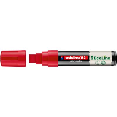 Paintmarker edding 52 EcoLine op waterbasis 4-15mm rood