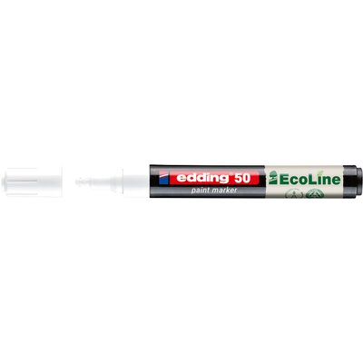 Paintmarker edding 50 EcoLine op waterbasis 2-3mm wit