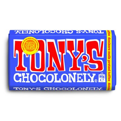 Chocolat Tony's Chocolonely tablette lait noir, bretzel 90g