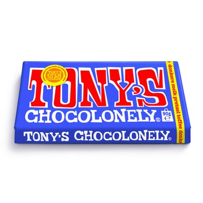 Chocolat Tony's Chocolonely tablette lait noir, bretzel 90g