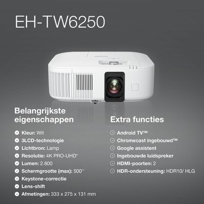 Projector Epson TW6250 4K