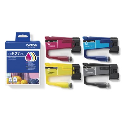 Cartouche d'encre Brother LC-527 noir + 3 couleurs