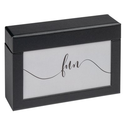 Boîte à photos walther design Fun 10x15cm 100 photos noir