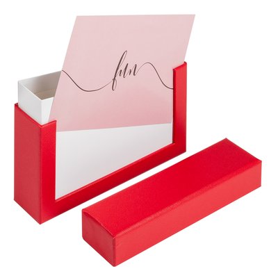 Boîte à photos walther design Fun 10x15cm 100 photos rouge