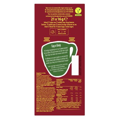 Cup-a-Soup Unox Tomates spicy 21x 175ml