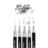 Marqueur acrylique Online lettering 5 largeurs argent Photo