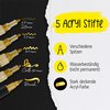 Acrylmarker Online lettering 5 breedtes goud photo