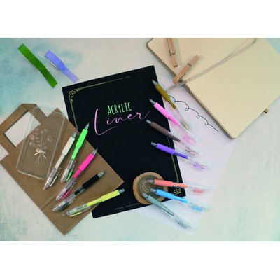 Liner acrylique Online Classic assorti 6 pièces