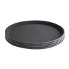 Dienblad Olympia Kristallon antislip rond Ø40.6cm PP zwart foto