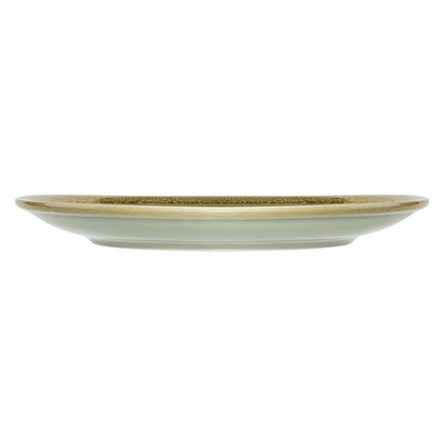Assiette Olympia Kiln plate Ø23cm 6 pièces vert mousse